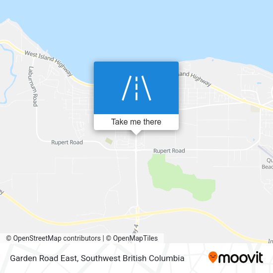 Garden Road East map
