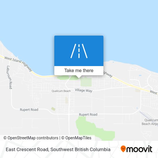 East Crescent Road map