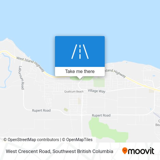 West Crescent Road map