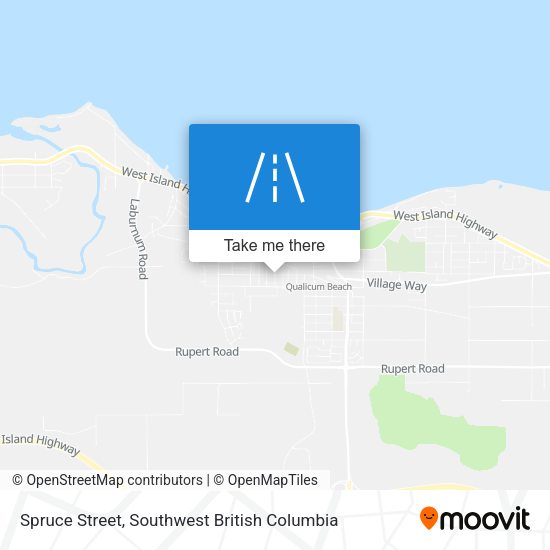 Spruce Street map