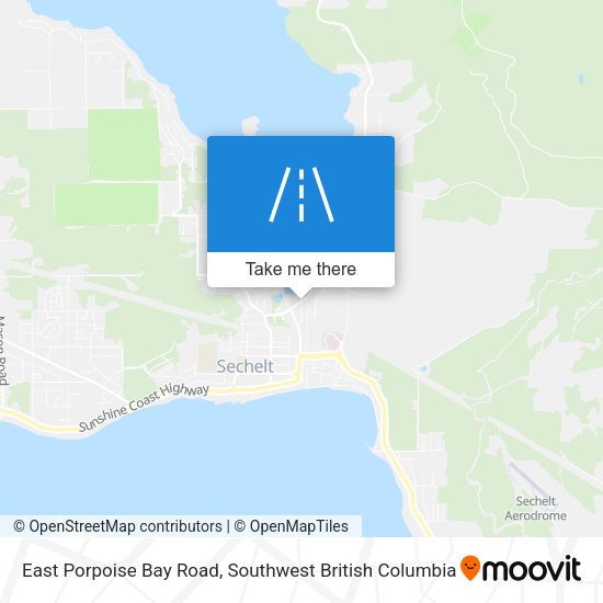 East Porpoise Bay Road map