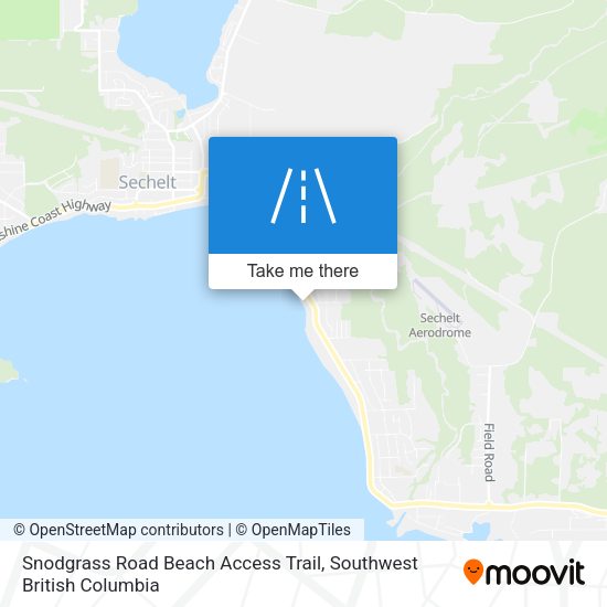 Snodgrass Road Beach Access Trail plan