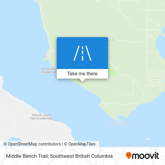 Middle Bench Trail map