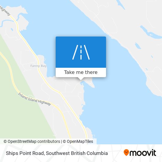 Ships Point Road map