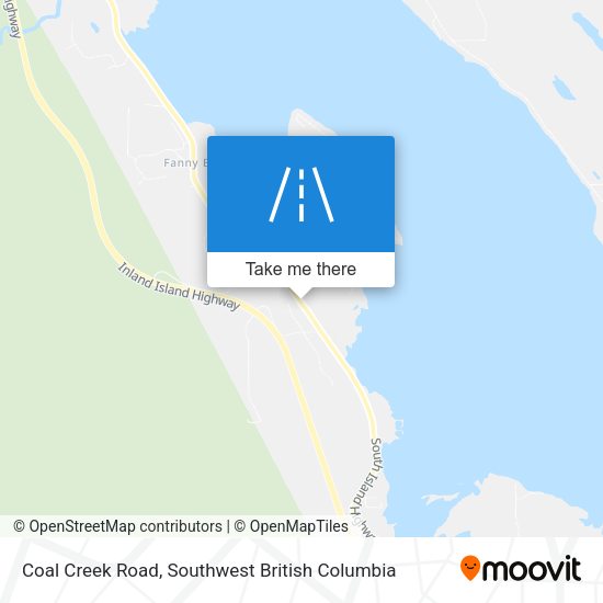 Coal Creek Road map