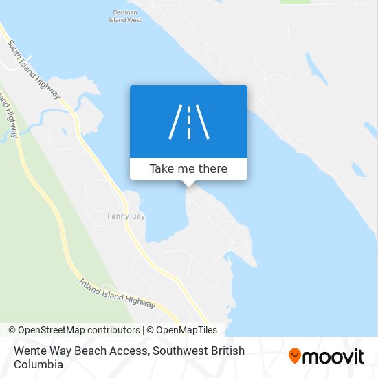 Wente Way Beach Access map