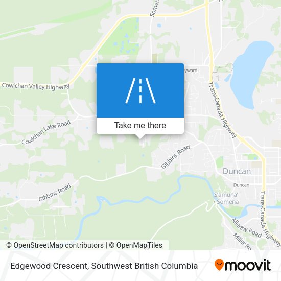 Edgewood Crescent map
