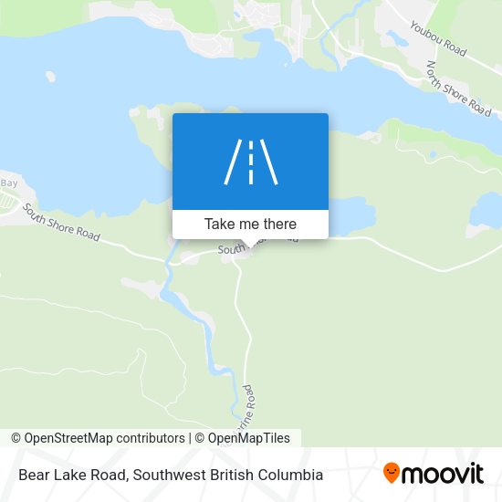 Bear Lake Road map
