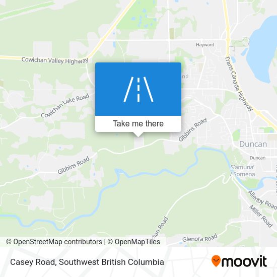 Casey Road map