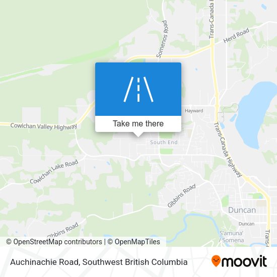 Auchinachie Road map