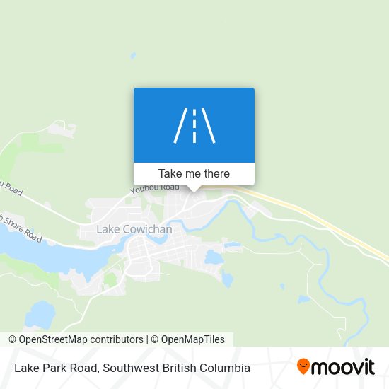 Lake Park Road map