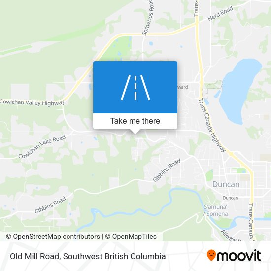 Old Mill Road map