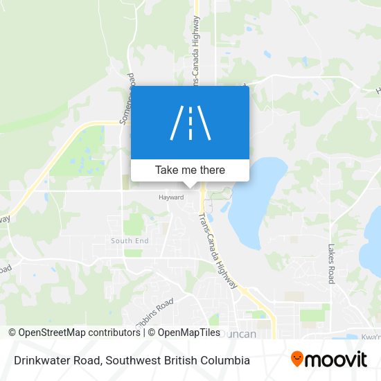 Drinkwater Road map
