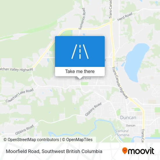 Moorfield Road map