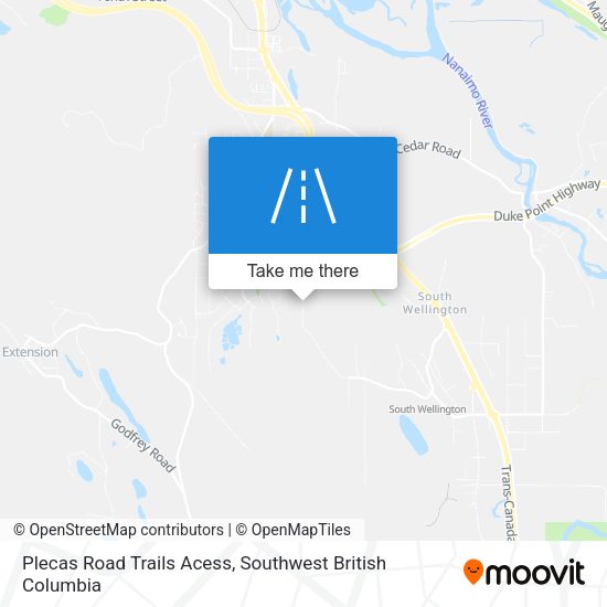 Plecas Road Trails Acess map