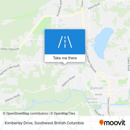 Kimberley Drive map