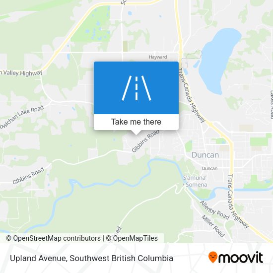 Upland Avenue map