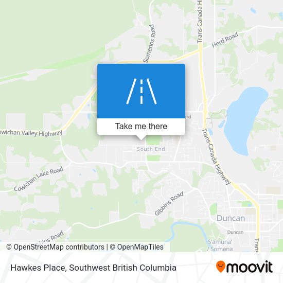 Hawkes Place map
