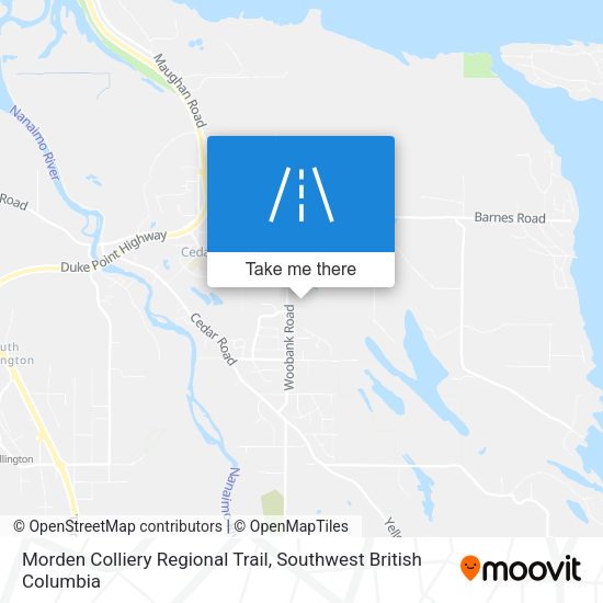 Morden Colliery Regional Trail map
