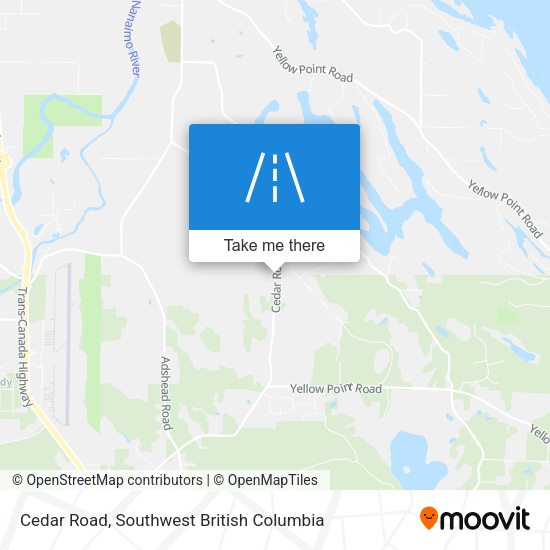 Cedar Road map