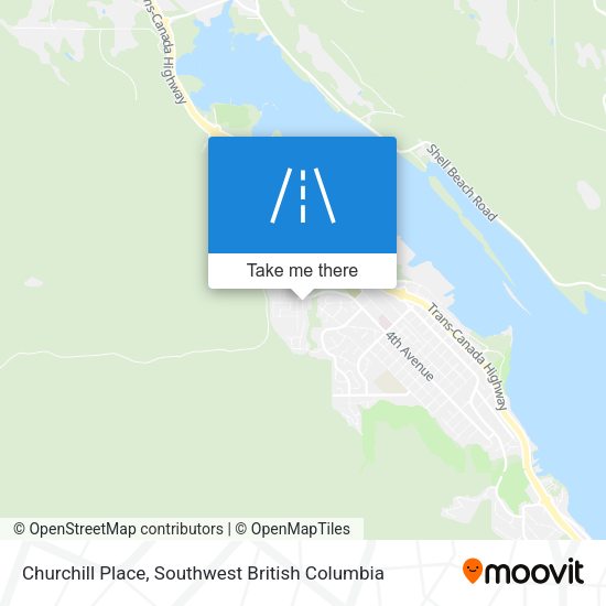 Churchill Place map