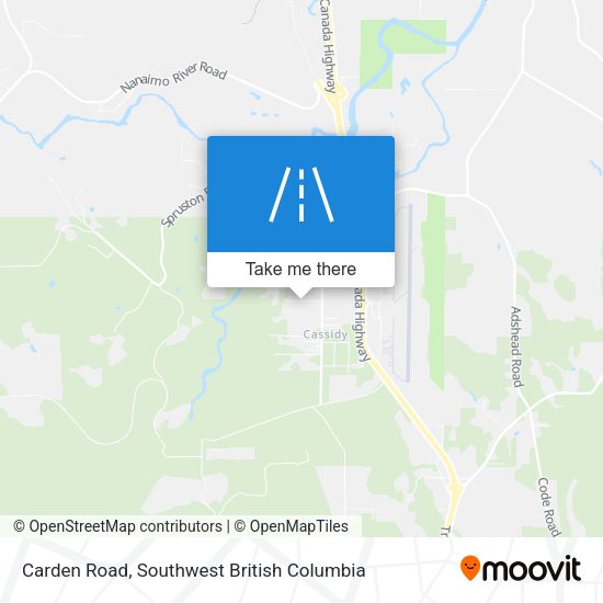 Carden Road map