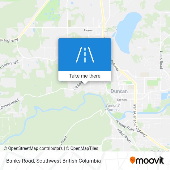 Banks Road map