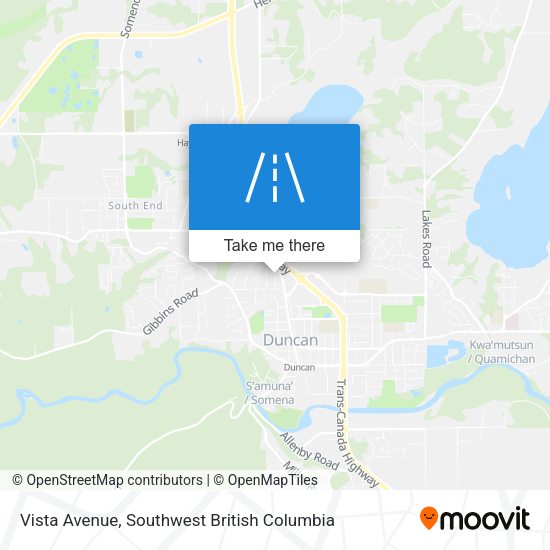 Vista Avenue map