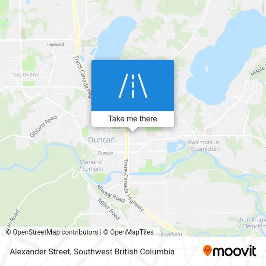 Alexander Street map