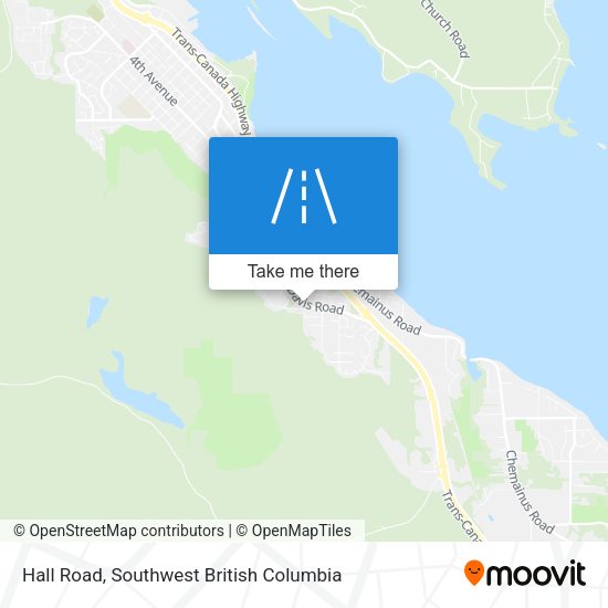 Hall Road map