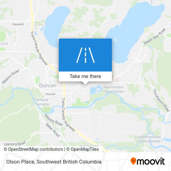 Olson Place map