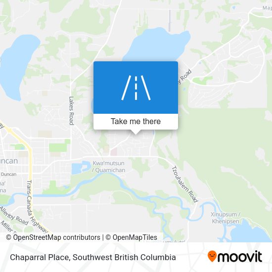 Chaparral Place map
