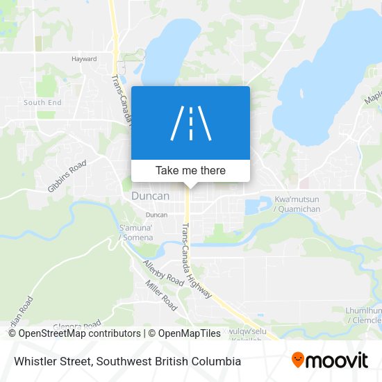 Whistler Street map