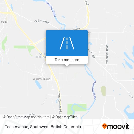 Tees Avenue map