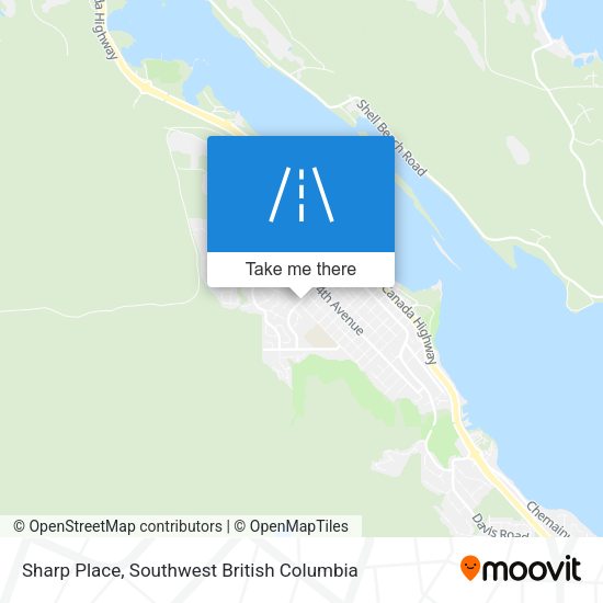 Sharp Place map