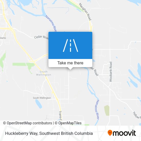 Huckleberry Way map