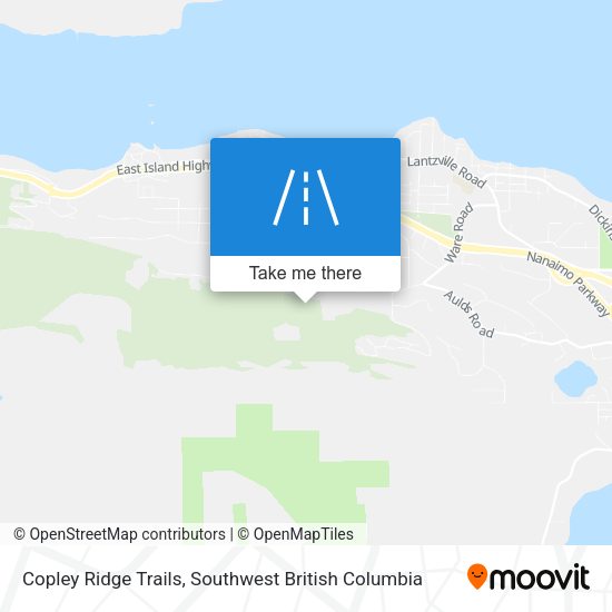Copley Ridge Trails map