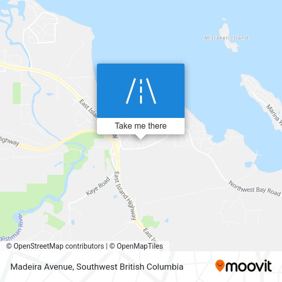 Madeira Avenue map