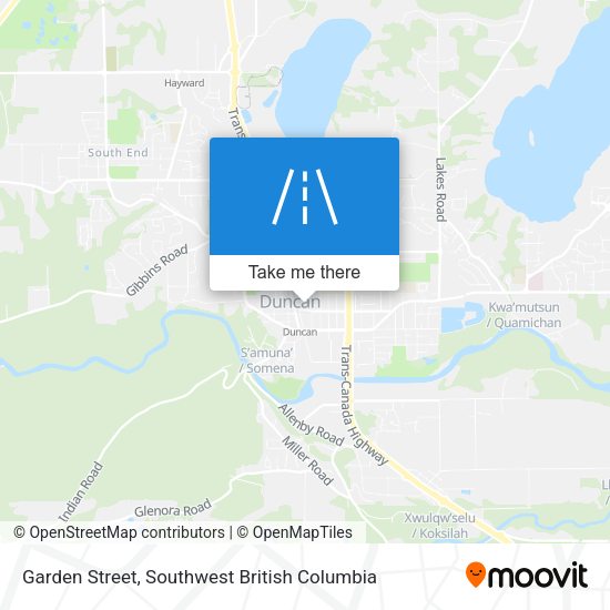 Garden Street map