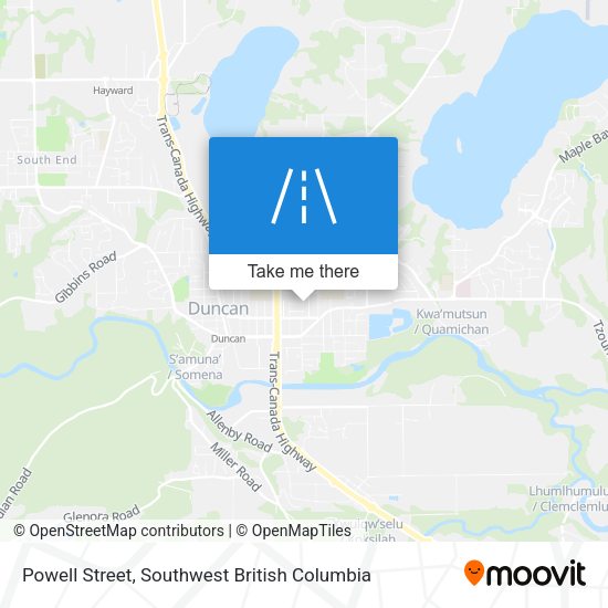 Powell Street map