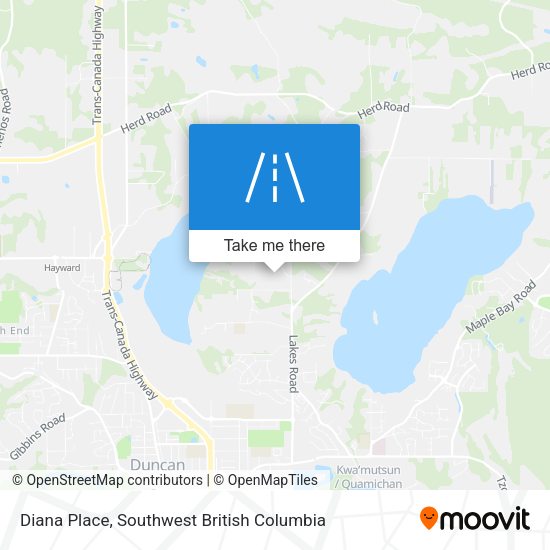 Diana Place map