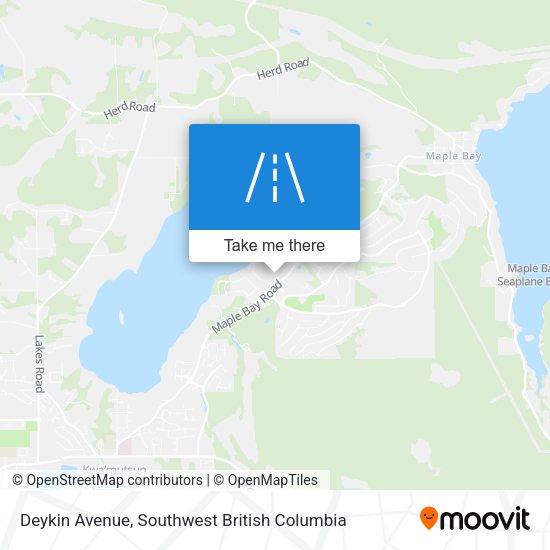 Deykin Avenue map