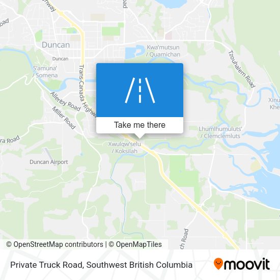 Private Truck Road map