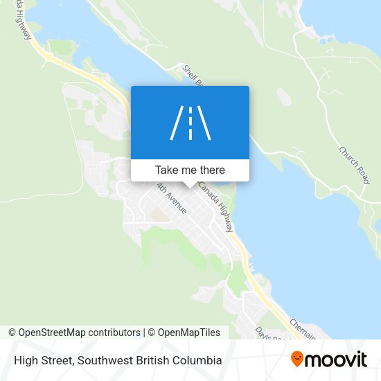 High Street map