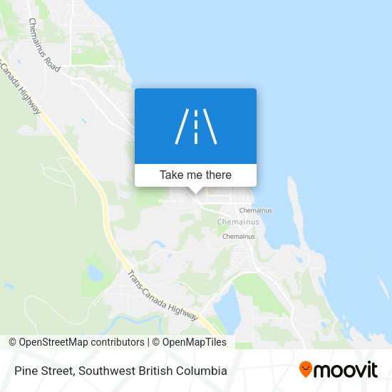 Pine Street map