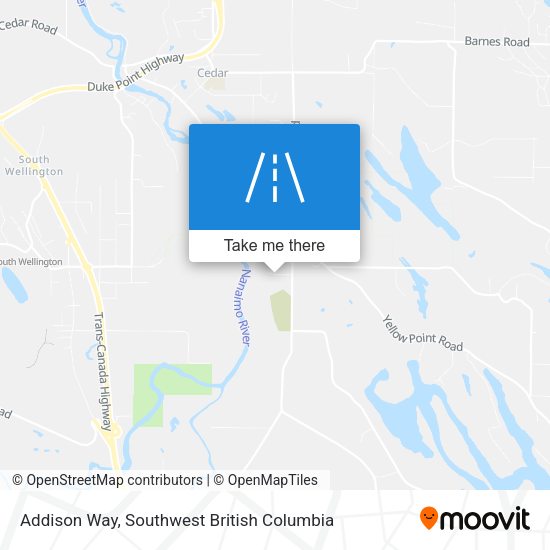 Addison Way map