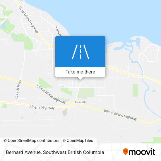 Bernard Avenue map