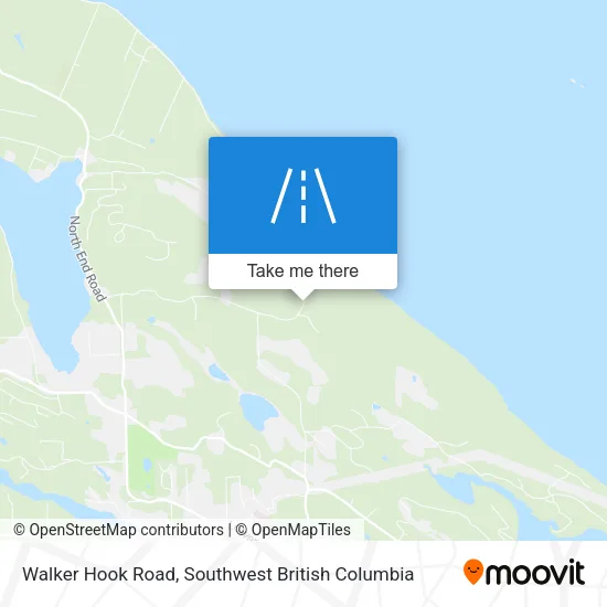 Walker Hook Road map