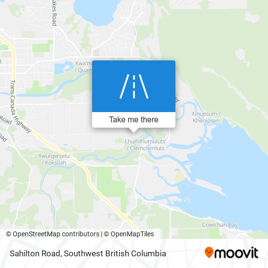 Sahilton Road map