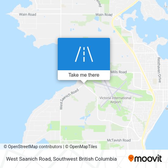 West Saanich Road map
